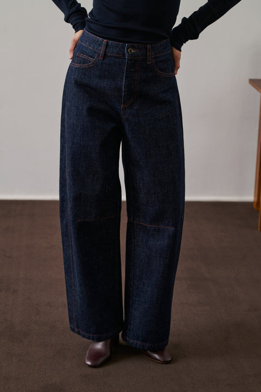 Jean Eliott - Bleu Brut - Coton - Femme