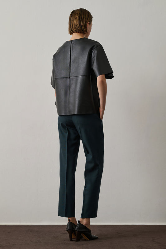 Pantalon Gabriel - Pétrole - Laine - Femme