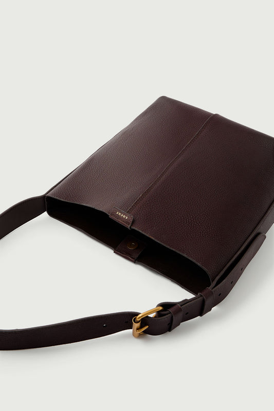 Sac Saudade Mini - Marron Foncé - Cuir - Femme