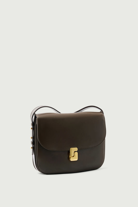 Sac Bellissima Maxi - Kaki - Cuir - Femme