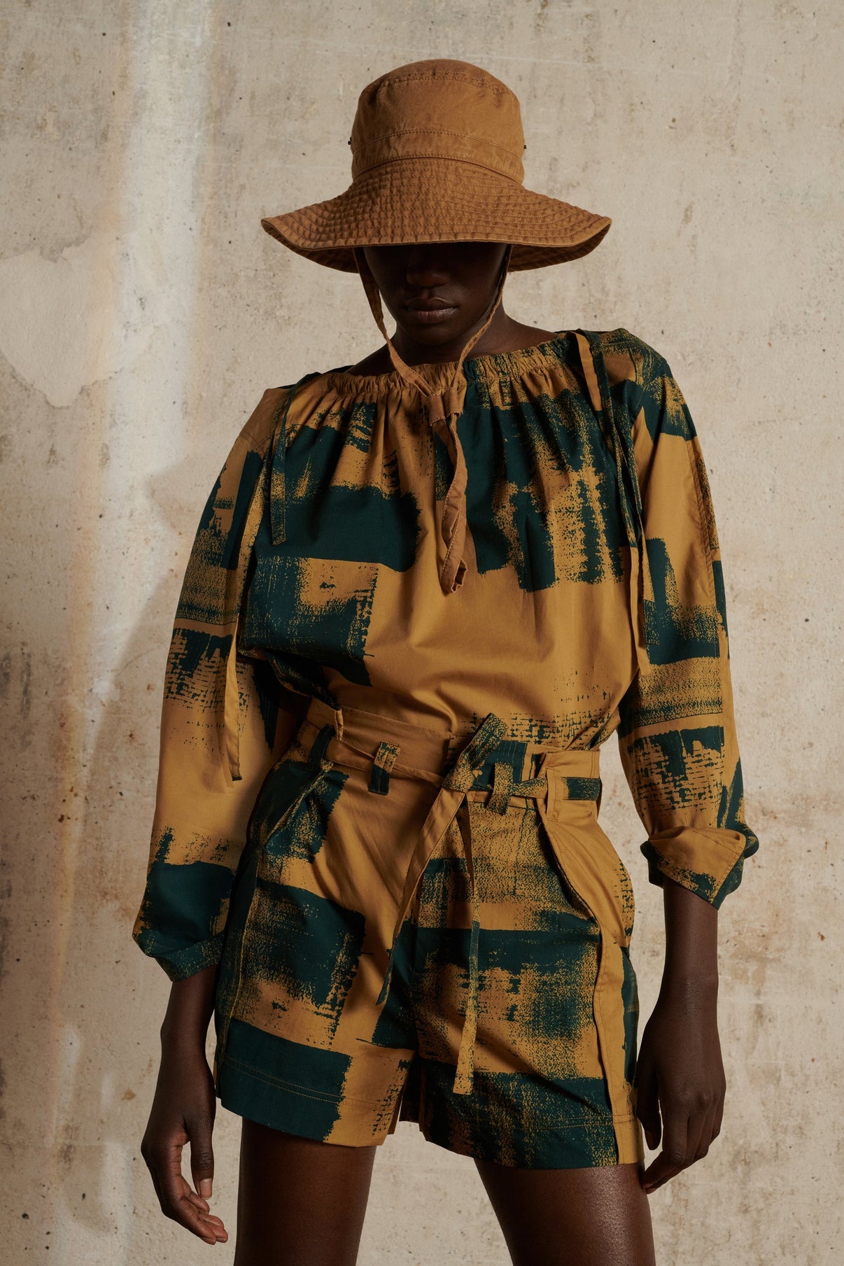 SHORT POLO BEIGE vue 1