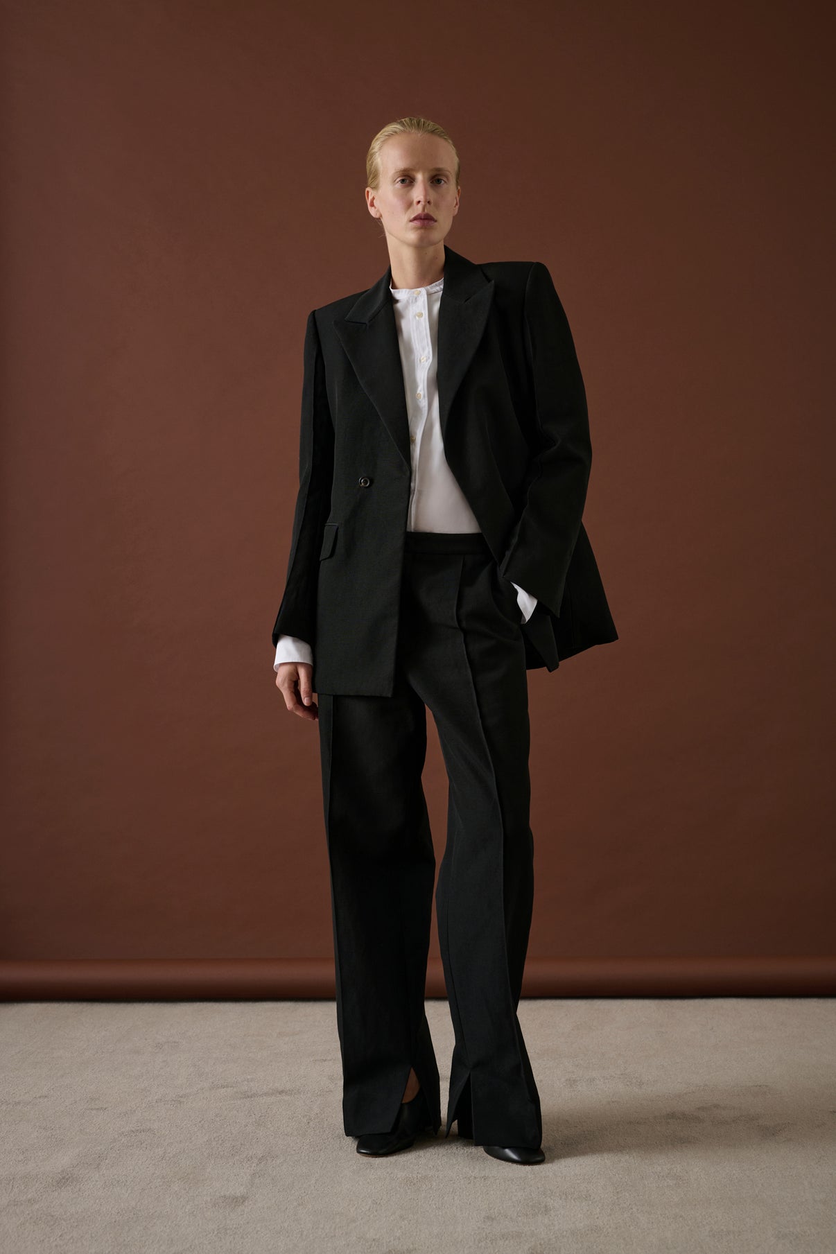 Veste Mia - Noir - Lin - Femme vue 3