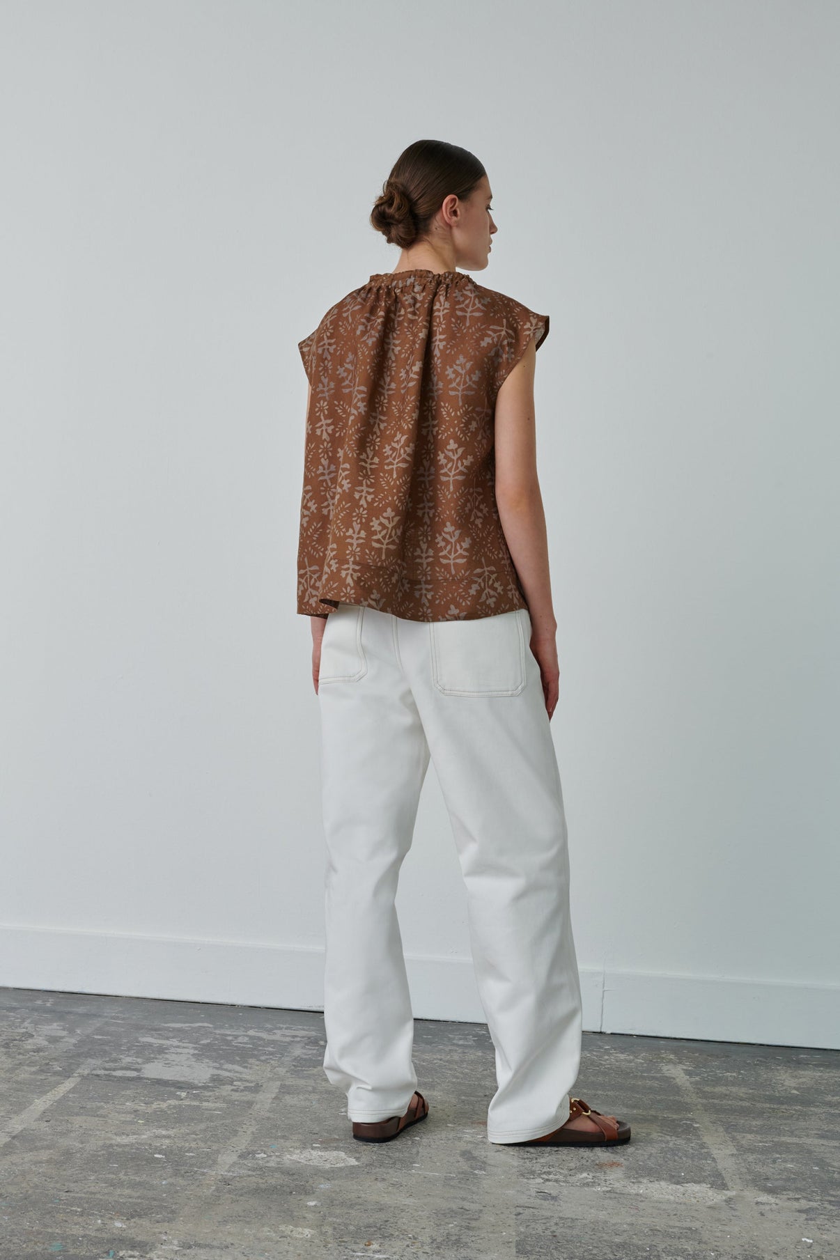 CHEMISE TANGER MARRON vue 3