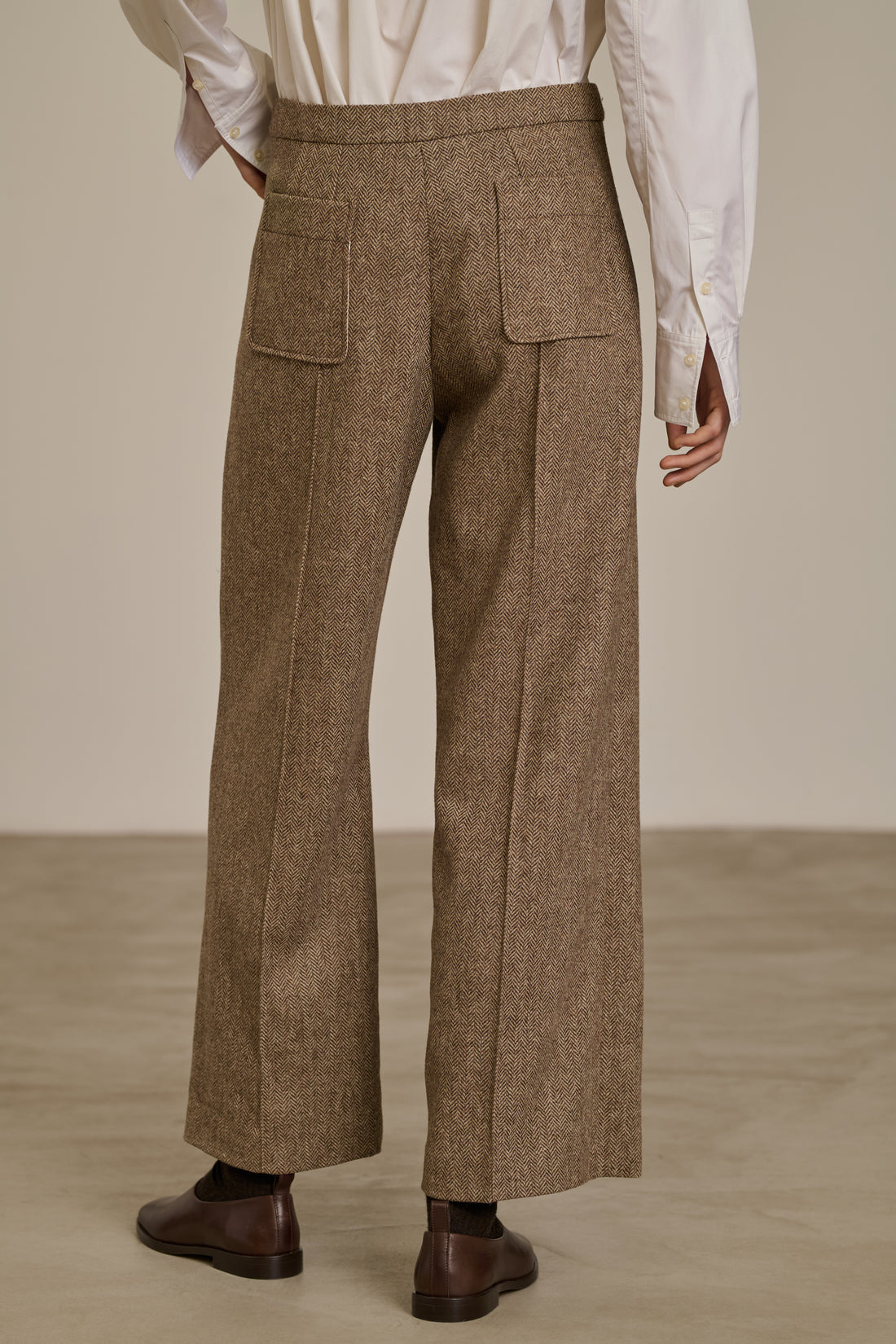 Pantalon Harry - Beige/Noisette - Laine - Femme