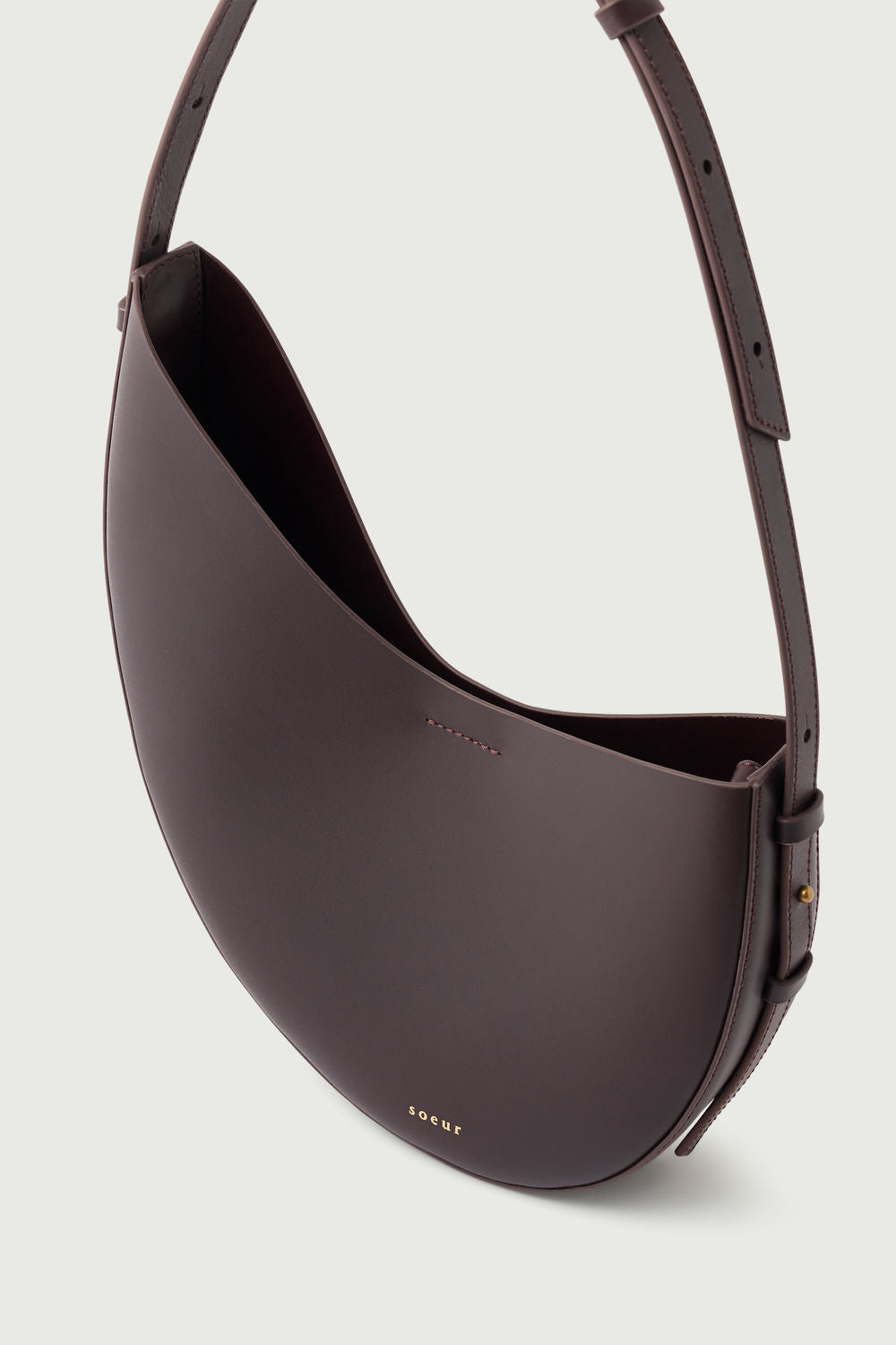 Sac Wino - Bordeaux Foncé - Cuir - Femme vue 5